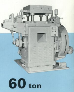 H&W 60-ton single crank underdrive press